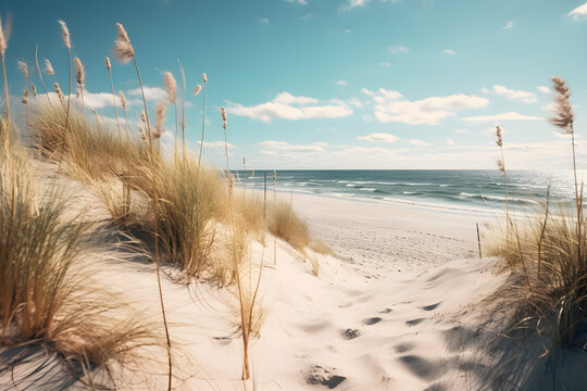 sand dunes on the beach