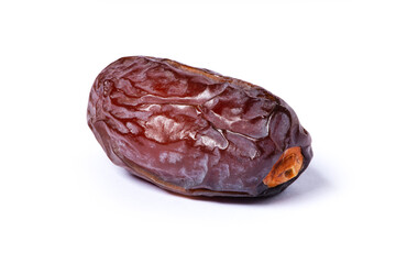 Dry date fruit on white