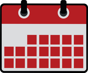 calendar icon on transparent background