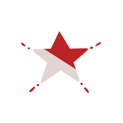 red and white star