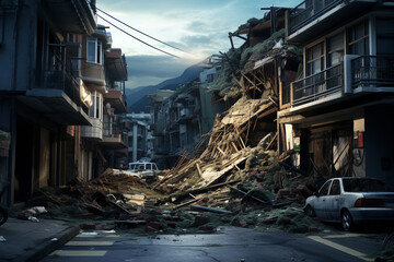 Damage of earthquake buildings
