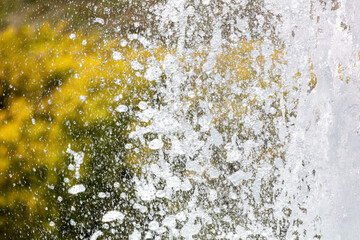 Fountain splashes as an abstract background. Texture