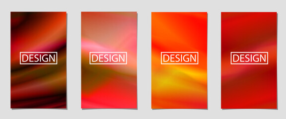set of abstract background with beautiful gradient color, colorful background with different color for poster flyer banner backdrop.vertical banner.cool fluid background vector illustration