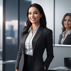 Obraz premium portrait of a smiling businesswoman