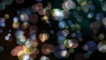 rainbow pastel bubble divine dimension bokeh blur absract dark red green isolated