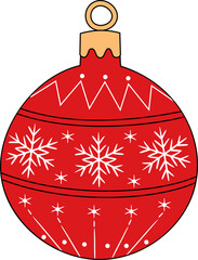 Ball Christmas Decoration Icon