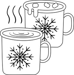 Cup Hot Chocolate and Coffee Icon