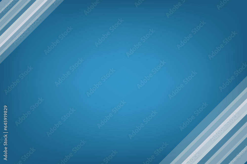 Poster blue business background with incline shape on corner. banner and template for design with blank spa