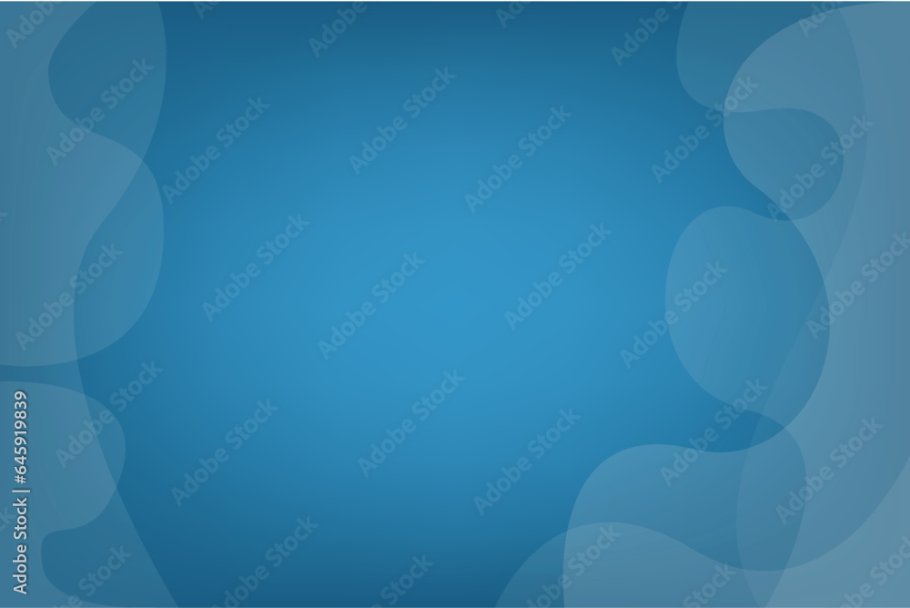 Poster blue business background with fluid shape on corner. banner and template for design with blank space