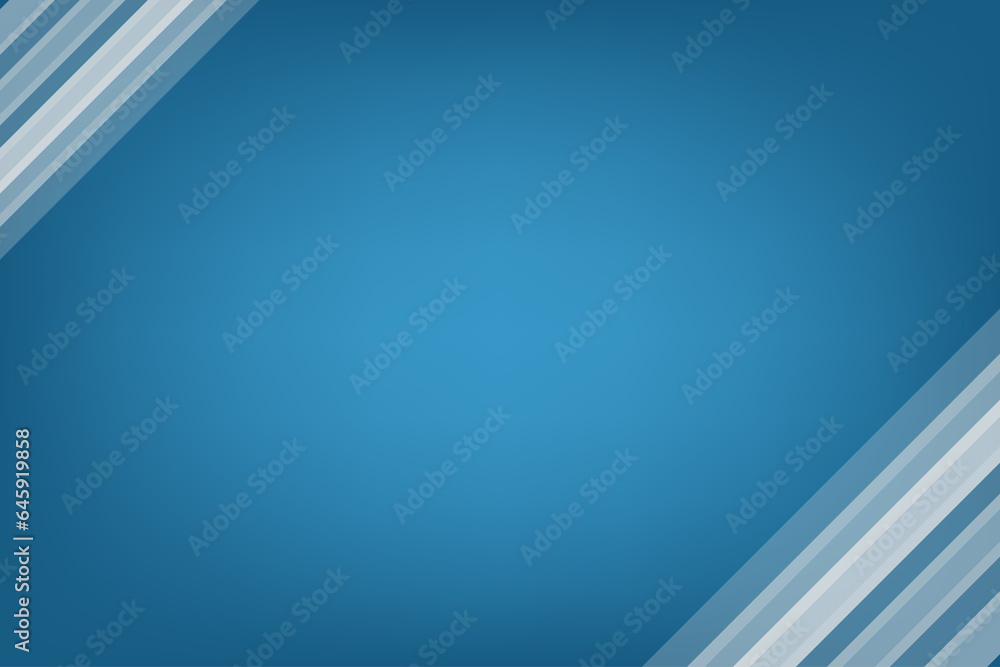 Poster blue business background with incline shape on corner. banner and template for design with blank spa