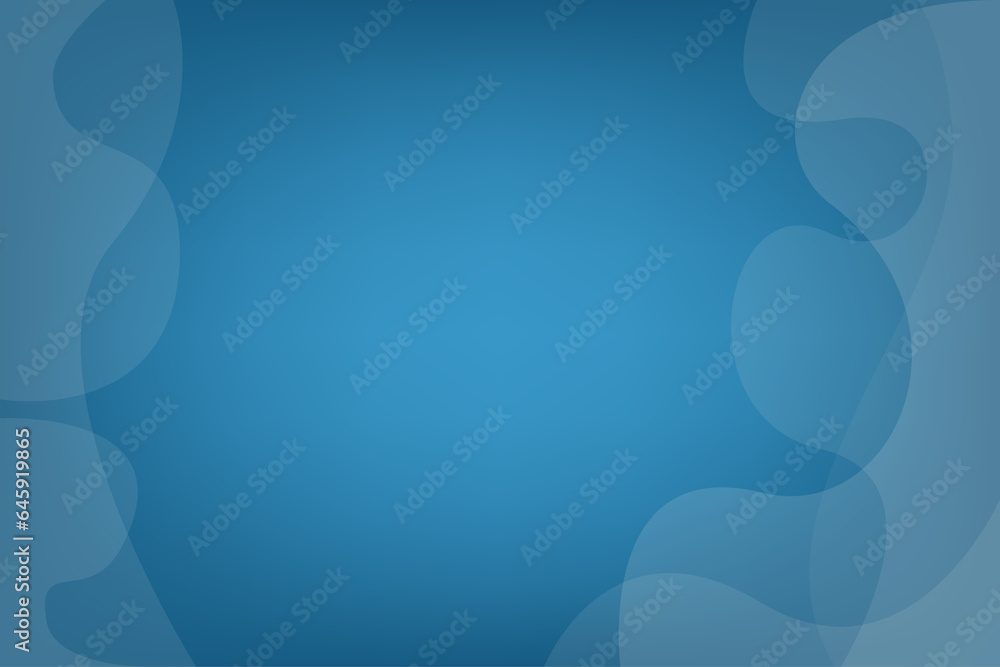 Poster blue business background with fluid shape on corner. banner and template for design with blank space