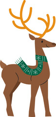 Deer Reindeer Flat Illustration