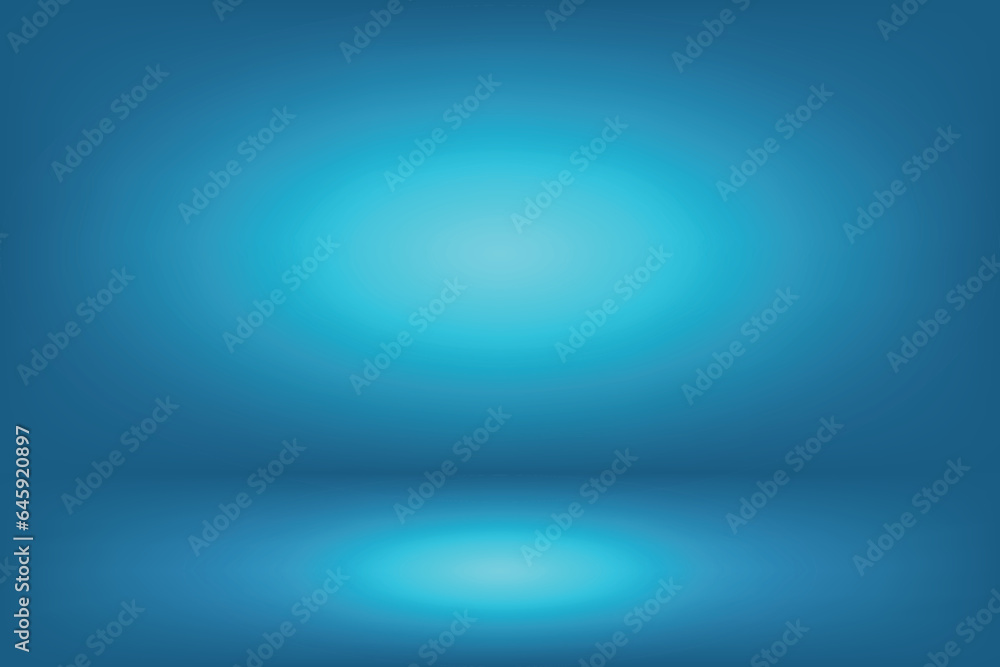 Poster blue business background with light up on top and bottom. banner and template for design with blank 