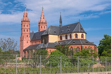 Worms, Germany. Church of Our Lady (Liebfrauenkirche). The church was laid in 1276 and was completed in 1465. This is the only surviving gothic church in Worms. - 645922068
