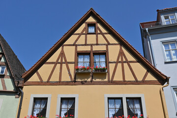 Fototapeta na wymiar Cityscape of the old city / Rothenburg ob der Tauber, Germany 
