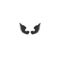 Wing  icon. Vector illustration in modern flat sign style