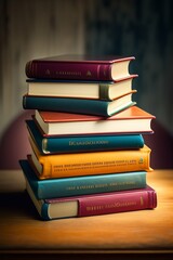 Fototapeta premium stack of books