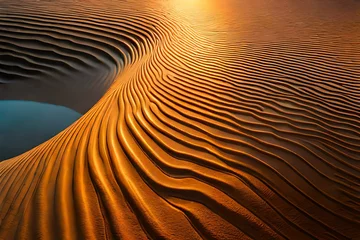 Keuken spatwand met foto sand dunes in the desert © Awais05