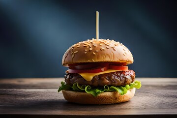 burger and fries