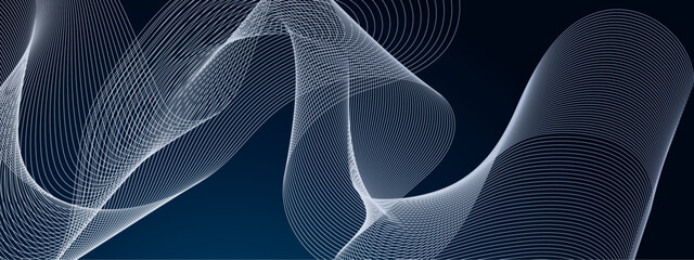 Abstract digital future technology concept line background. Modern wide banner technology design. presentation, web design, cover, flyer, card, poster, texture, slide, magazine, data visualization. © Ahmad Araf