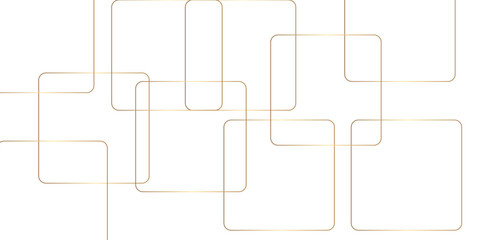 Abstract colorful golden and white geometric square and random lines with realistic line wave geometric square and triangle shape, Abstract golden lines pattern texture business background.
