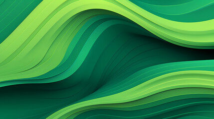 Abstract organic green lines as wallpaper background illustration