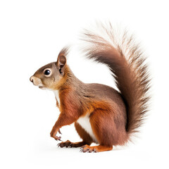 Fototapeta premium squirrel on a white background