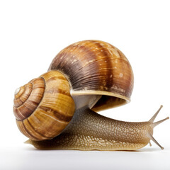 snail isolated on white background