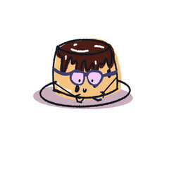 Puding vector illustrations