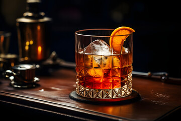 Stylish Old Fashioned Cocktail