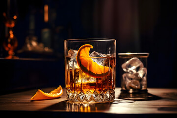 Stylish Old Fashioned Cocktail