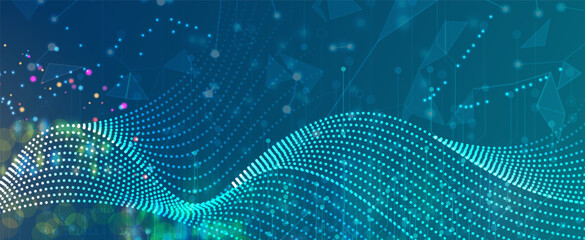 Technology abstract futuristic background for internet business. Big data concept.