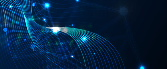 Technology abstract futuristic background for internet business. Big data concept.