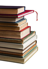 Stack of old books. Ancient background