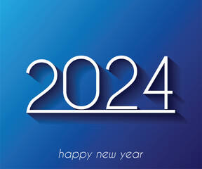 2024 Happy New Year background.