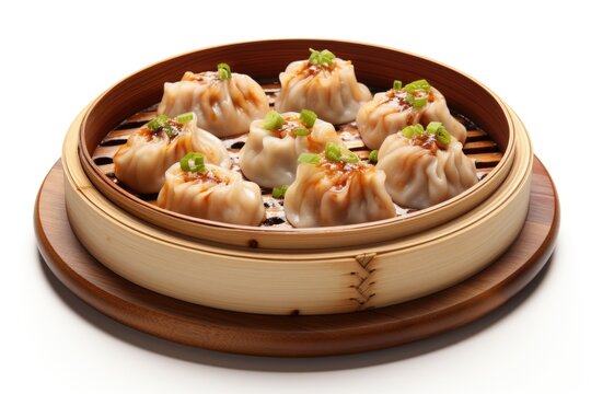 Indulge in a variety of bite-sized, steamed dim sum, a delectable Chinese culinary tradition