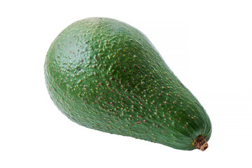 whole avocado isolated on white