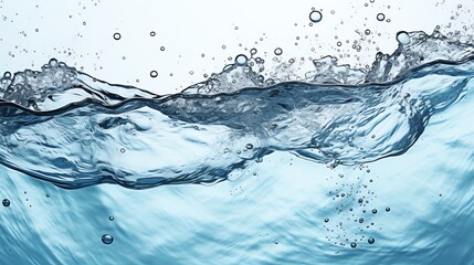 water splash isolated on white Generate AI