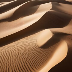Fototapeta na wymiar A pattern of swirling sand dunes in a vast desert landscape2