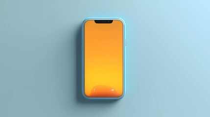 phone with colorful background.  ideal for designs related to technology, mobile apps, social media, or any project requiring an eye-catching and vibrant visual.