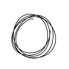 Hand drawn circle line sketch