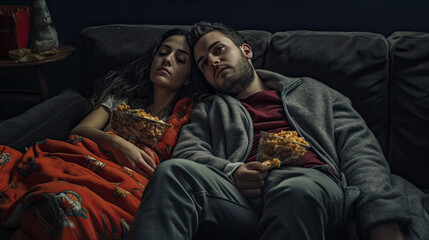 "Binge-Watching": They're curled up on the couch, indulging in their favorite TV series or movies. They're feeling cozy and relaxed, letting the entertainment take their mind off work