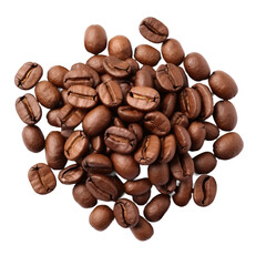 coffee beans isolated on white background cutout