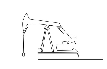 industry oil extraction refinery business object line art