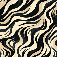 Abstract Zebra Stripes Pattern
