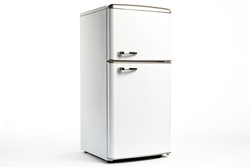 Refrigerator isolated on a white background - obrazy, fototapety, plakaty