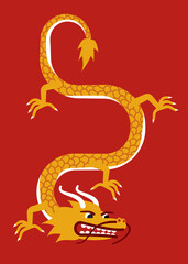 Obraz premium Lunar new year dragon