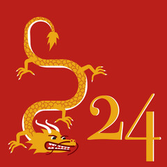 Obraz premium chinese new year dragon