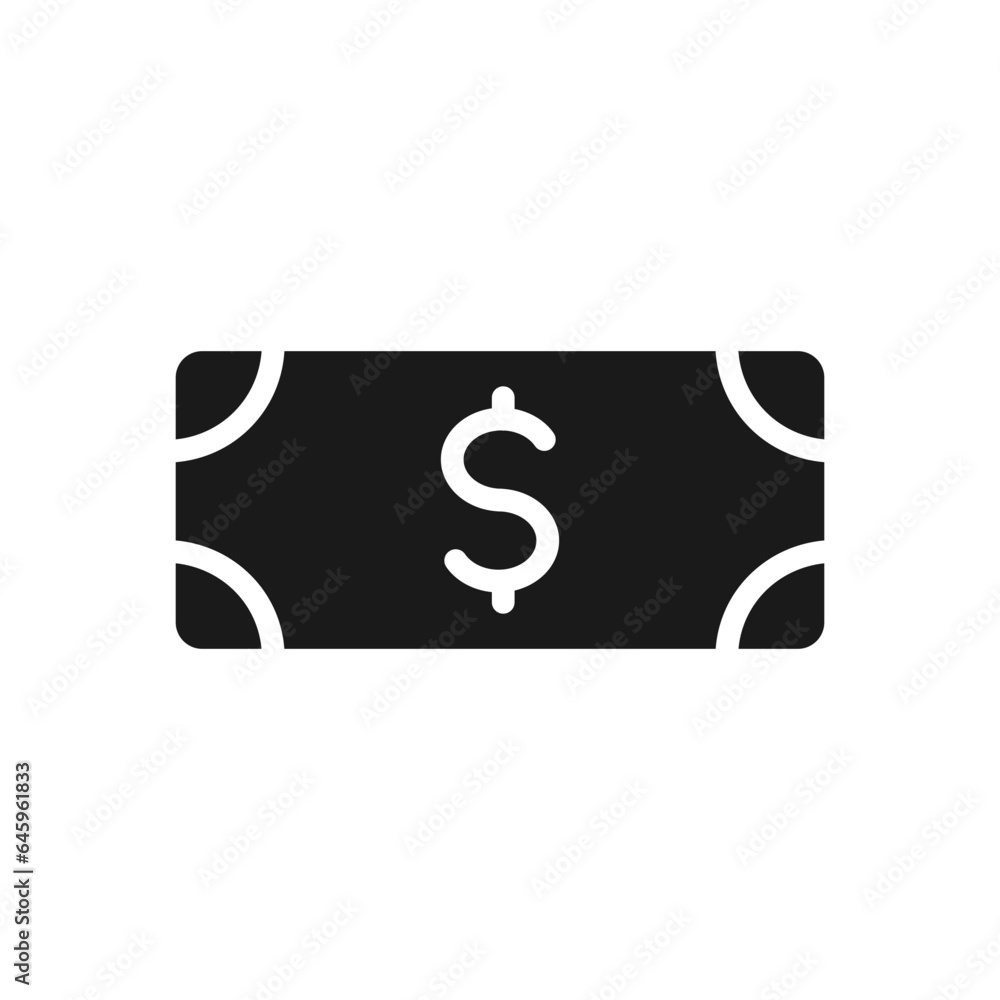 Poster dollar glyph vector icon isolated. dollar stock vector icon for web, mobile app and ui design