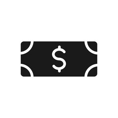 Dollar glyph vector icon isolated. Dollar stock vector icon for web, mobile app and ui design